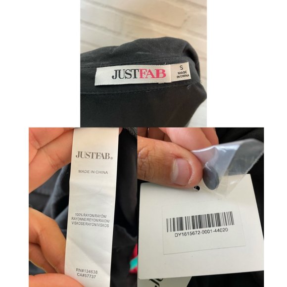 Just Fab Dress Drawstring Shirt Dress Black NWT - Picture 4 of 4